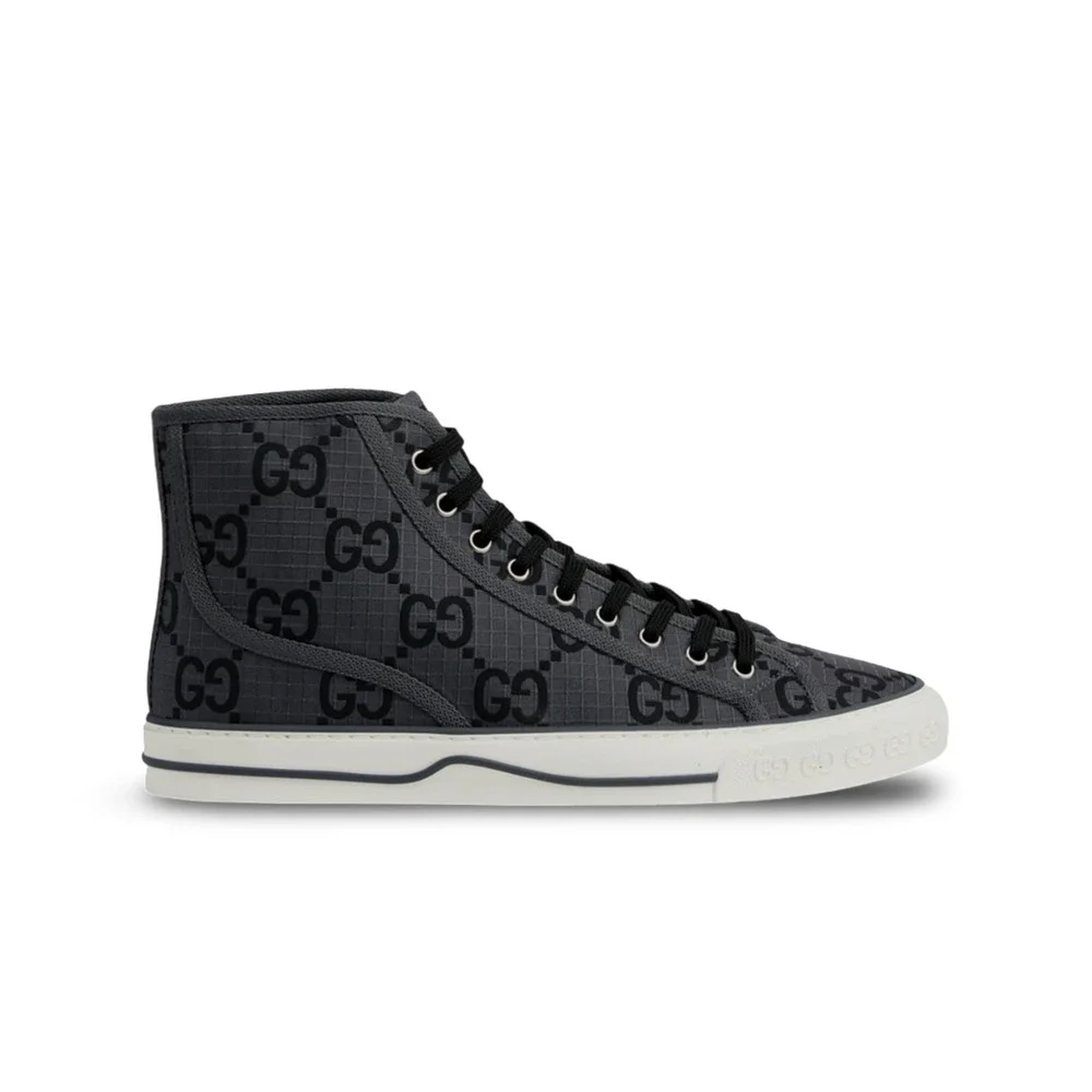 Gucci Maxi GG 1977 Tennis High Top Sneaker - Men’s 12.5